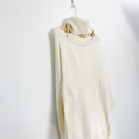 LOVERS + FRIENDS Ansia Cream Cut-Out Shoulder Turtleneck Sweater - Picture 11 of 12